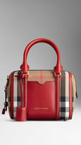 Thumbnail for your product : Burberry The Small Alchester in House Check and Leather
