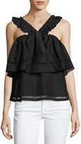 Thumbnail for your product : Ella Moss Double Layer V-Neck Tank, Black