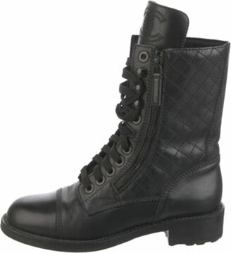 smukke en sælger overflade Chanel Women's Combat Boots | ShopStyle