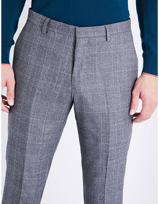Tiger of Sweden Checked slim-fit wool trousers