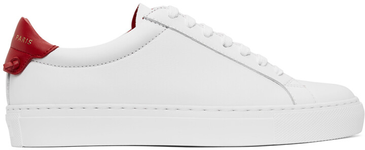 givenchy white red sneakers