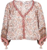 Thumbnail for your product : Poupette St Barth Floral cotton blouse