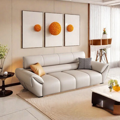 KANGLY Light luxury leisure leather sofa