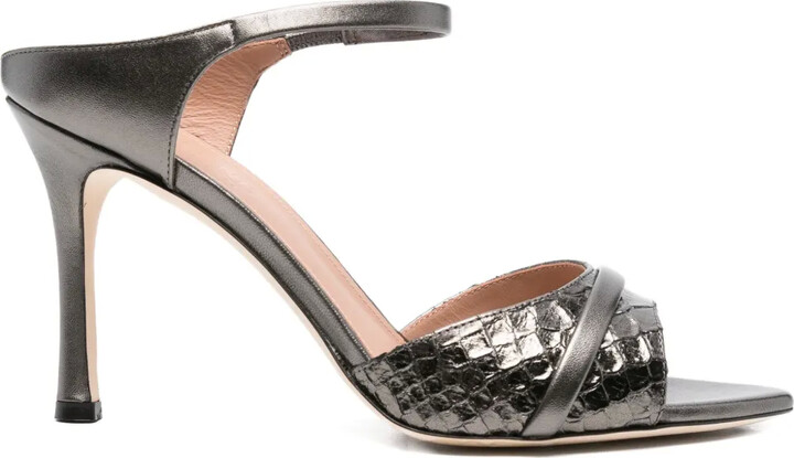 Malone Souliers 95mm Yuna ankle-strap woven sandals