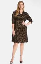 Thumbnail for your product : Karen Kane Scallop Illusion Lace Dress