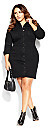 Thumbnail for your product : City Chic Denim Rider Dress - black wash