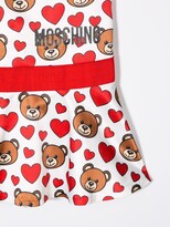 Thumbnail for your product : MOSCHINO BAMBINO Logo Heart Bear Print Blouse