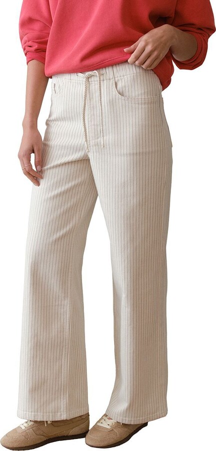 Marine Layer Drawstring Railroad Wide Leg Pant - Women's