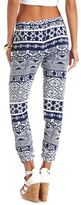 Thumbnail for your product : Charlotte Russe Pleated Tribal Print Jogger Pants