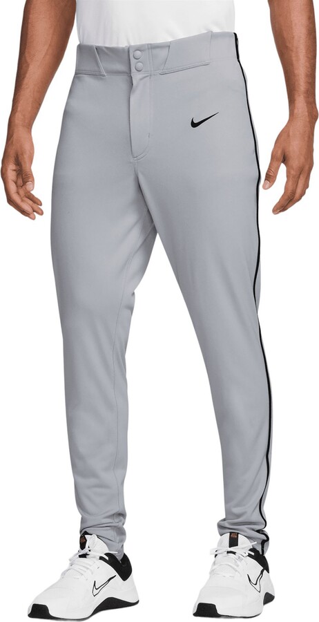 Nike Men's Vapor Select 2 Piped Baseball Pants, XS, Wolf Grey/Black