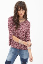 Thumbnail for your product : Forever 21 Abstract Peasant Top