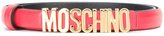 Thumbnail for your product : Moschino logo plaque belt - women - Leather/Metal (Other) - 90