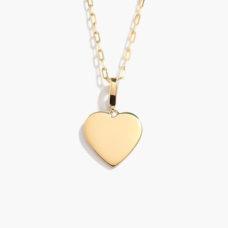 J.Crew Demi-fine 14k gold-plated heart charm