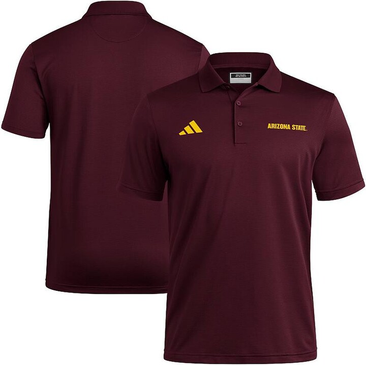 Men's adidas Maroon Arizona State Sun Devils Ultimate 365 Ottoman Polo Shirt