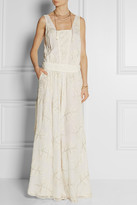 Thumbnail for your product : Paul & Joe Filibro embroidered silk and cotton-blend maxi dress