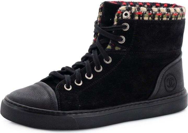 chanel high top sneakers