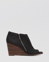 Thumbnail for your product : Lucky Brand Peep Toe Wedge Booties - Jaspah