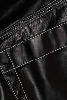 Thumbnail for your product : Helmut Lang Leather Wide-leg Pants - Black