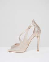 Thumbnail for your product : Carvela Geep Metallic Asymetric Strap Heeled Sandals