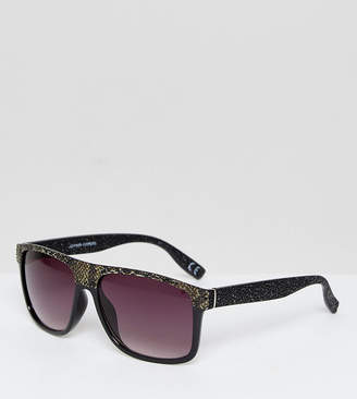 Jeepers Peepers Snake Print Flat Top Visor Sunglasses With Gradient Lens