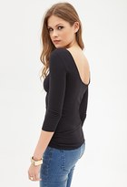 Thumbnail for your product : Forever 21 Contemporary Scoop Back Knit Top