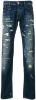 Thumbnail for your product : Philipp Plein distressed straight leg jeans