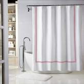 Thumbnail for your product : Wamsutta Mills Baratta Stitch 72-Inch x 72-Inch Shower Curtain in White/Red