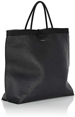 Saint Laurent Women's Patti Leather Shopping Tote Bag - Black