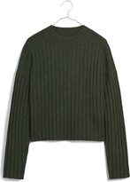 Thumbnail for your product : Madewell Levi Rib Mock Neck Wool Blend Crop Pullover Sweater
