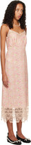 Thumbnail for your product : Simone Rocha Pink Floral Midi Dress