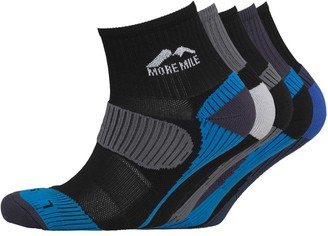 More Mile Womens Five Pack Cheviot Trail Running Socks Various