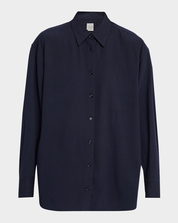 Totême Classic Fluid Button-Front Shirt