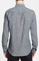 Thumbnail for your product : 7 For All Mankind Trim Fit Western Linen & Cotton Sport Shirt