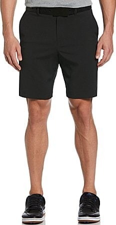 Callaway Classic Fit Flat Front Opti-Stretch Active Waistband Solid 9 Inseam Shorts