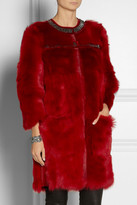 Thumbnail for your product : Roberto Cavalli Embellished shearling coat