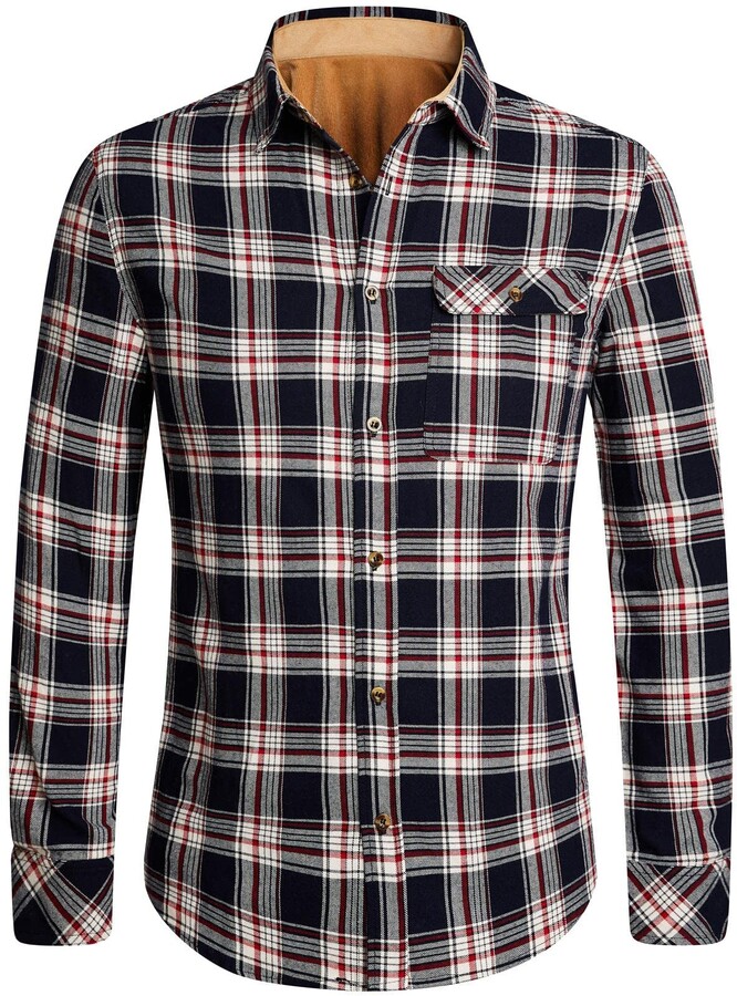 plaid thermal shirt