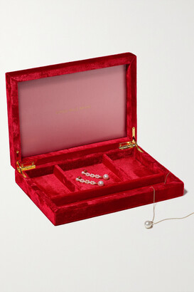 Sophie Bille Brahe Trésor Velvet Jewelry Box - Red - One size