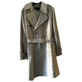 Thumbnail for your product : Ralph Lauren COLLECTION Silver Silk Trench coat