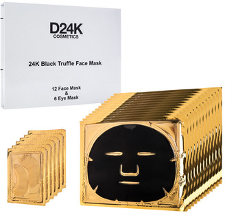 D24K by D'OR D'or 24K 2.12Oz (X18) 18-In-1 Black Truffle Face & Eye Mask Set (1 Year Supply)