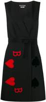 Thumbnail for your product : Moschino Boutique cards game motif short dress