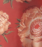 Thumbnail for your product : Ferragamo Floral silk midi skirt