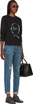 Thumbnail for your product : McQ Black Plaid Logo Patch Sweatshirt
