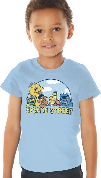Sesame Street SesameStreetSesameGroupKidsTShirt(2T)ForToddlersLightBlue