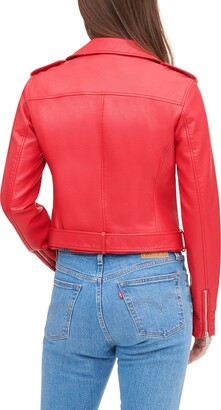 Levi's Faux Leather Fashion Belted Moto Jacket