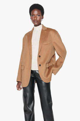 camel cashmere blazer