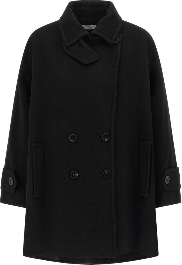 Alberto Biani Double-Breasted Caban Coat