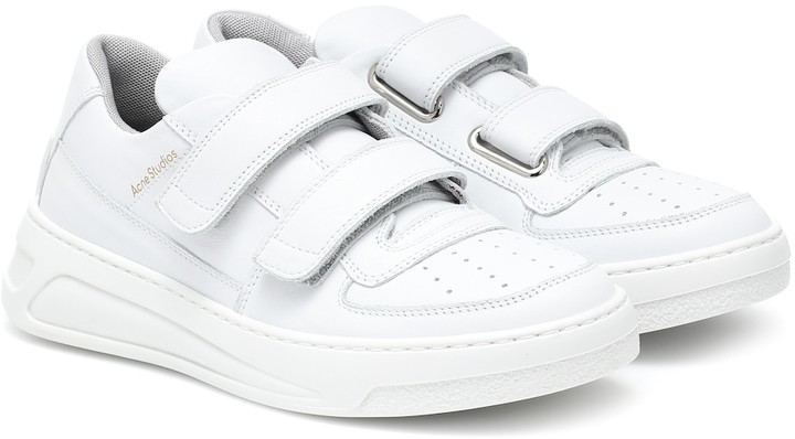 acne studios steffey leather sneakers