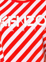 Thumbnail for your product : Kenzo Paprika stripe logo T-shirt