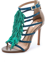 Thumbnail for your product : Schutz Carmen Fringe Sandals