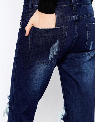 Glamorous Skinny Jeans With Ripped Knees